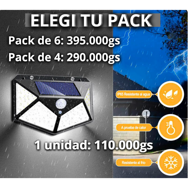 EL ENVÍO GRATIS TERMINA EN 1 HORA - REFLECTOR SOLAR  CON SENSOR DE MOVIMIENTO.