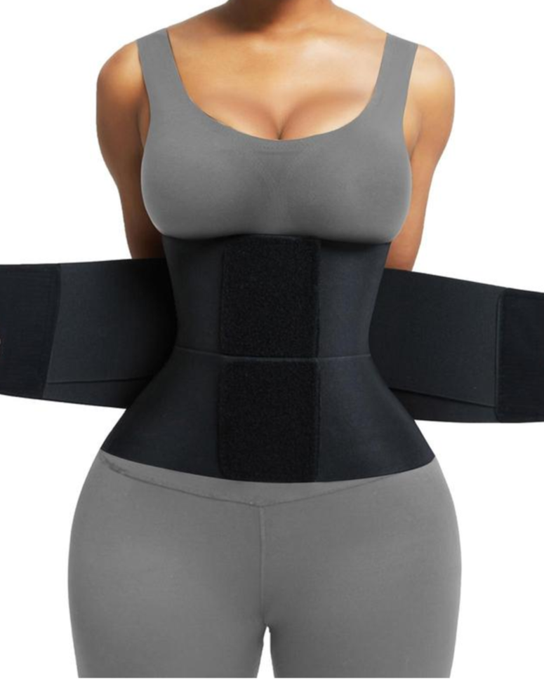 BELT WAIST CINCHER AB BELT TUMMY CONTROL BODY SHAPER WITH TRIPLE WRAP WOMEN