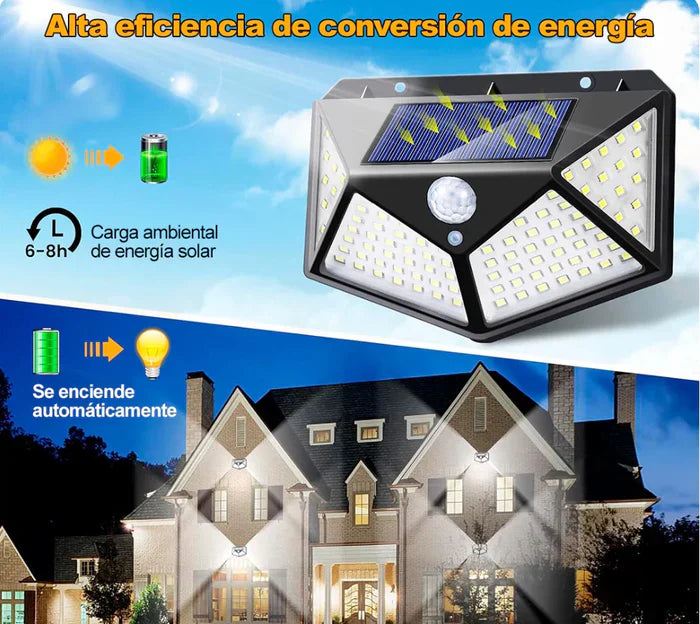 EL ENVÍO GRATIS TERMINA EN 1 HORA - REFLECTOR SOLAR  CON SENSOR DE MOVIMIENTO.